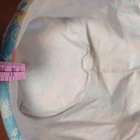 Natural life Collapsible Storage Bin Canvas New Foldable Design Basket Round - Picture 6 of 8